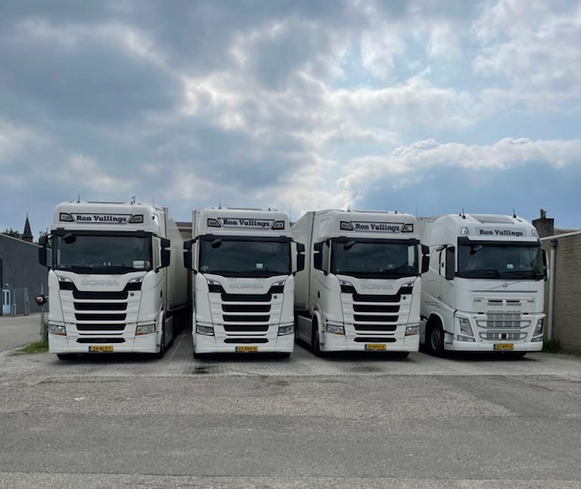 Internationaal transport vrachtwagen in Italië