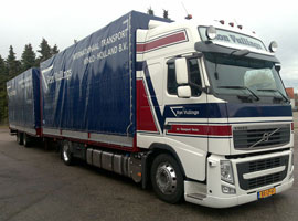 Ron Vullings transport voorkant vrachtwagen